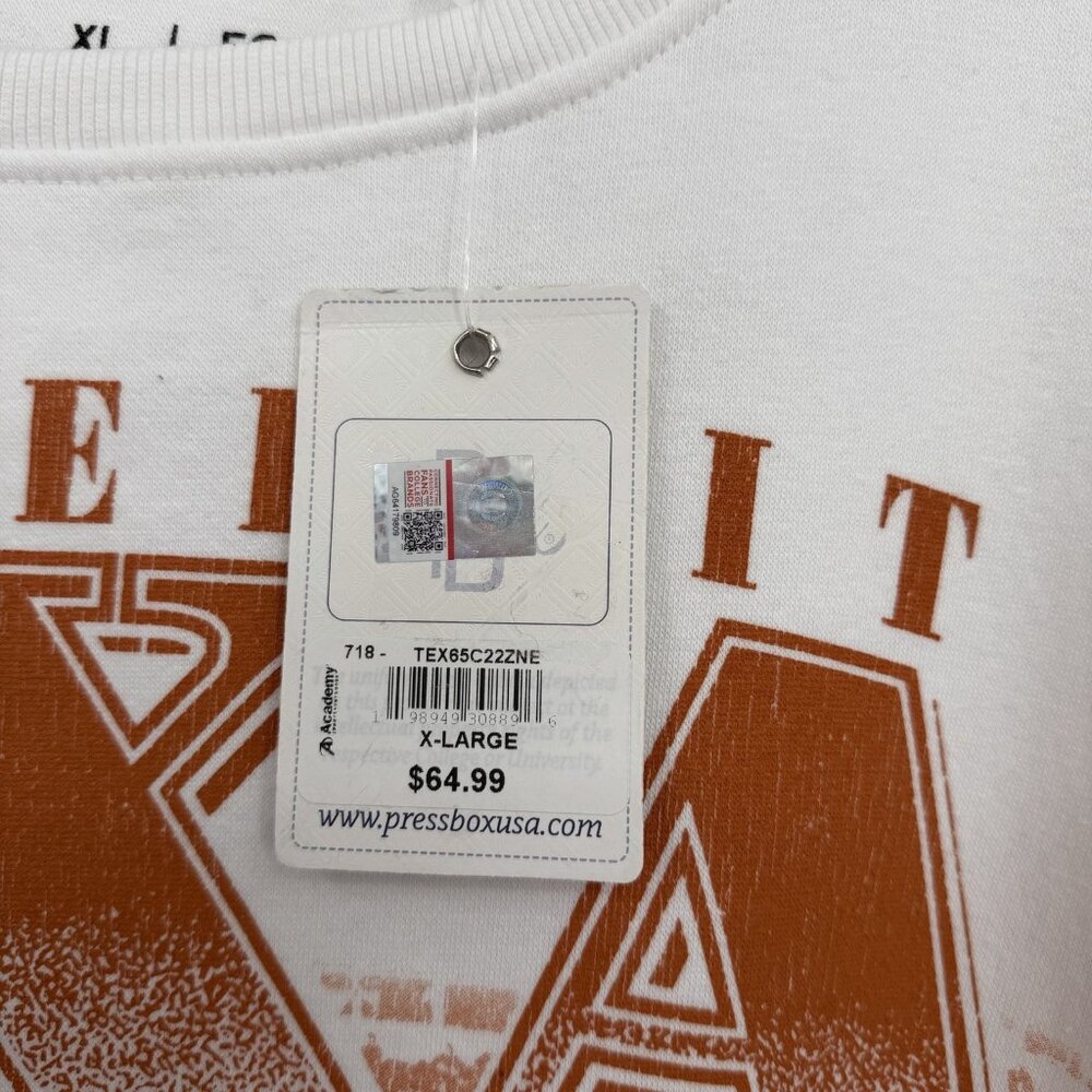 Pressbox Womens University of Texas UT Longhorn Janise Oversized Crew Sweatshirt - Picture 2 of 7